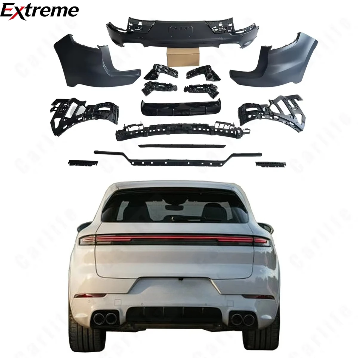 New Type Complete Set Bumpers Body Kit for Porsche Cayenne 9Y0.2 2024+ Upgrade to TurboS Look Like.