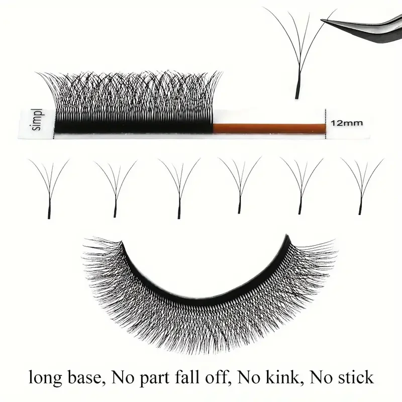 AILAISHI 5D W Shape Eyelash Premium Material Lashes for Beauty Salon Freshly Cosmetics lash Natural Volume Eyelashes