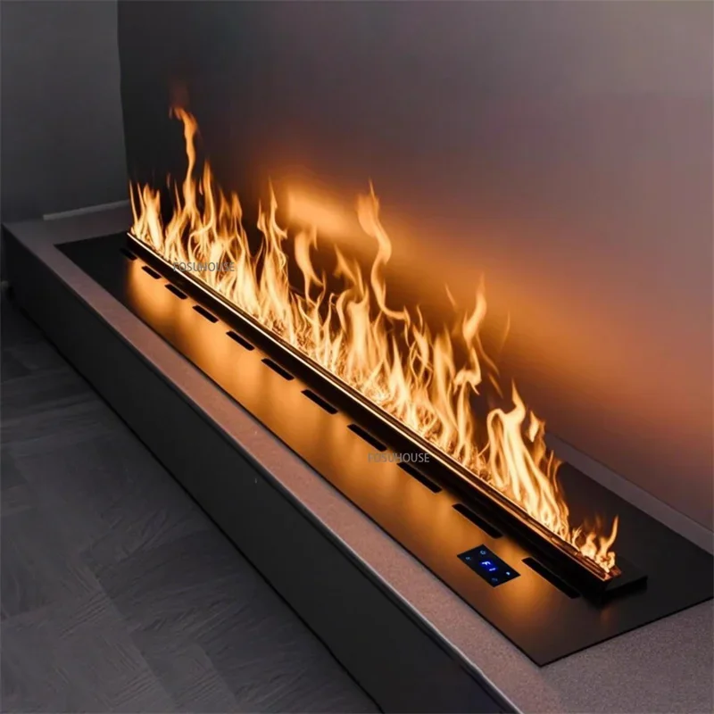 غرفة المعيشة الداخلية LED لهب الموقد المرطب ضوء ثلاثية الأبعاد التفتيت كامين الموقد محاكاة مكان الحريق الديكور المنزل
