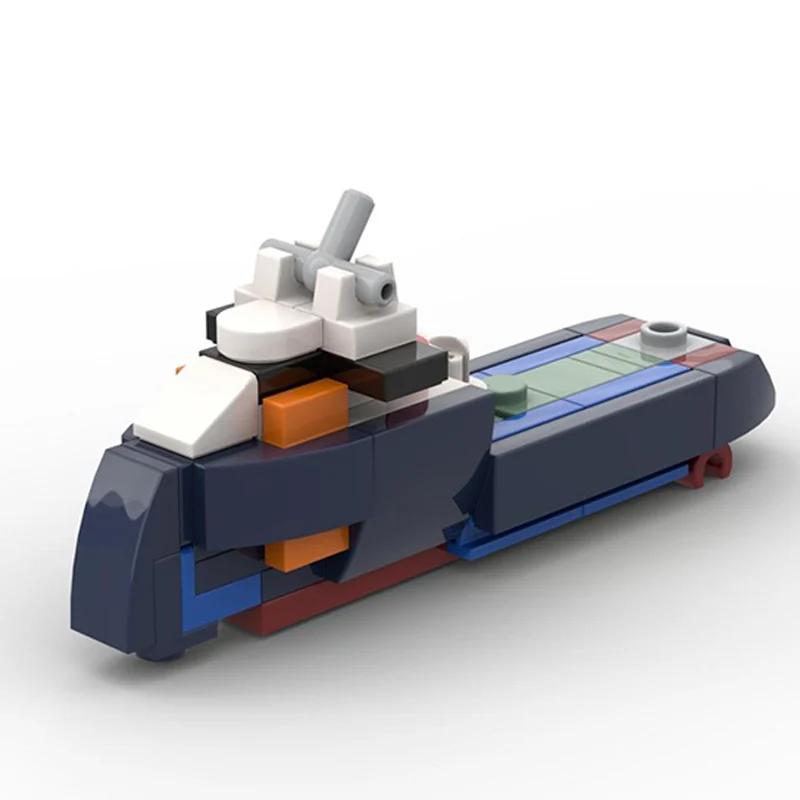 

Small Super-Large Tugboat Model MOC Building Bricks War Equipment Modular Technology Gifts Holiday Assemble Children Toys Suit