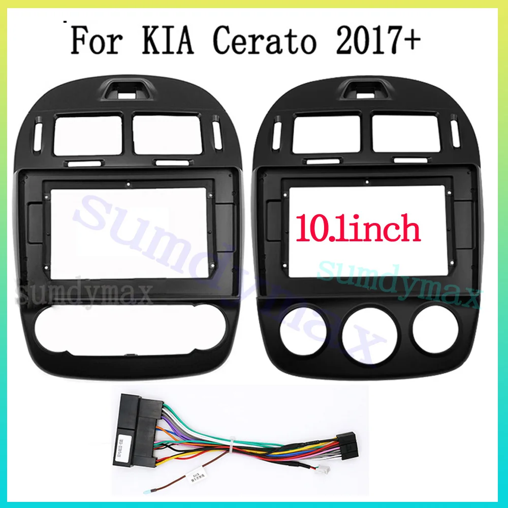 10.1INCH Car Frame Kit Fascia Panel For Kia cerato 2017 2018 2019 Android Big Screen Audio Dash Fitting Panel Kit