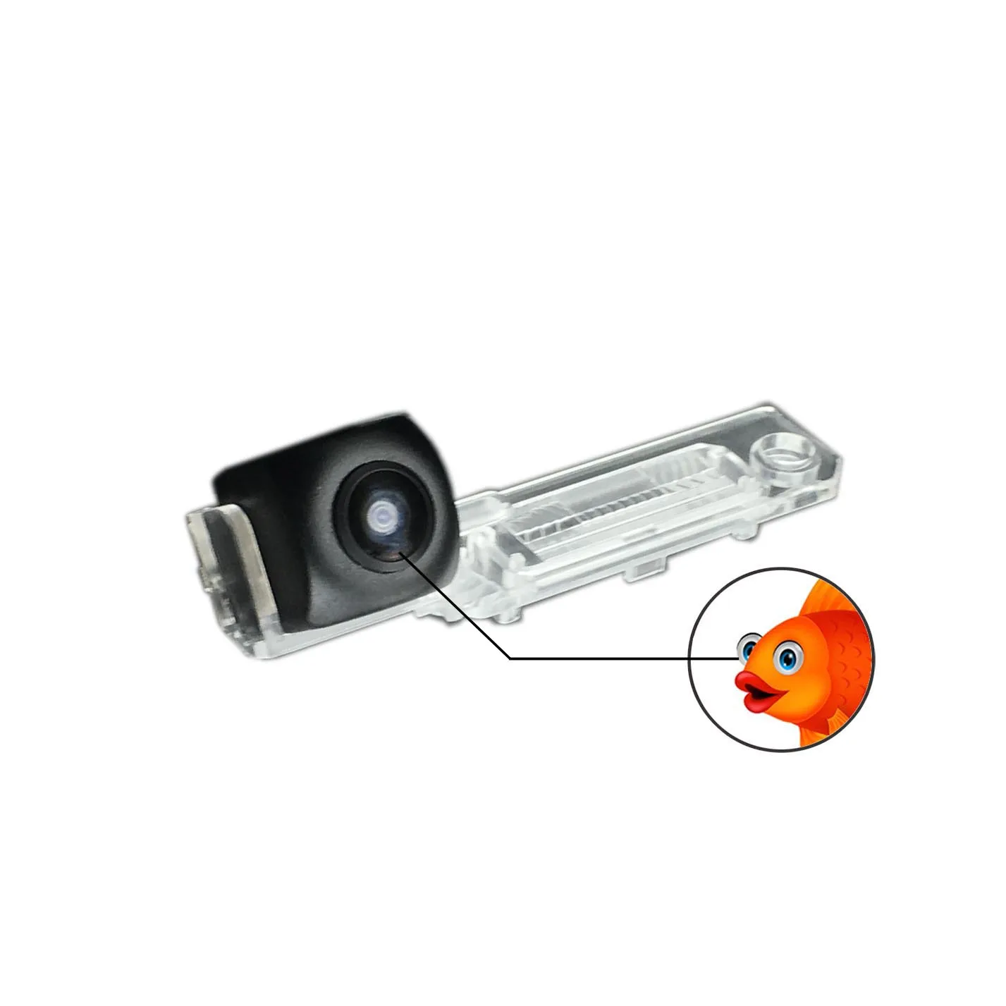 VKAUTO Fish Eye Rear View Camera For SEAT Exeo 3R 5D 4D 2008 2009 2010 2011 2012 2013 HD Reverse Parking Backup Camera AHD CVBS