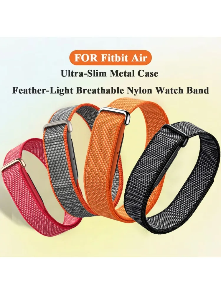Nylonarmband für Google Fitbit Air, ultradünn, federleicht, atmungsaktiv, Schnellverschluss-Armband für Fitbit Air, ersetzt Armbänder