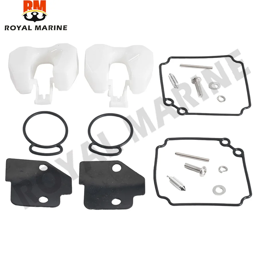 

6L2-W0093 Carburetor Repair Kit 2 Sets For Yamaha Outboard Engine 2 Stroke 20HP 25HP 6L2-W0093-00 Fuel System 18-7739 replaces