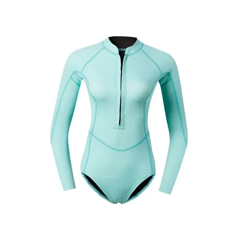 

Woman Diver Diving Suit 2mm Neoprene Diving Equipment Pink Long Sleeve Bikini Swimsuit Surfing Swimwear Snorkeling Suit