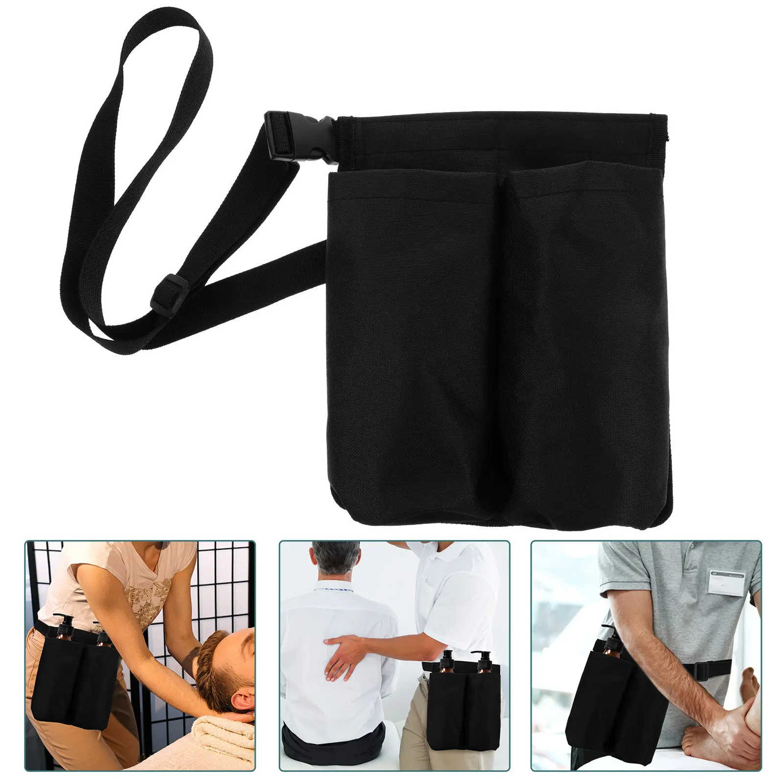Massage Oil Bottle Carry Bag Waist for Oils Belt Pouch Lotion Carrying