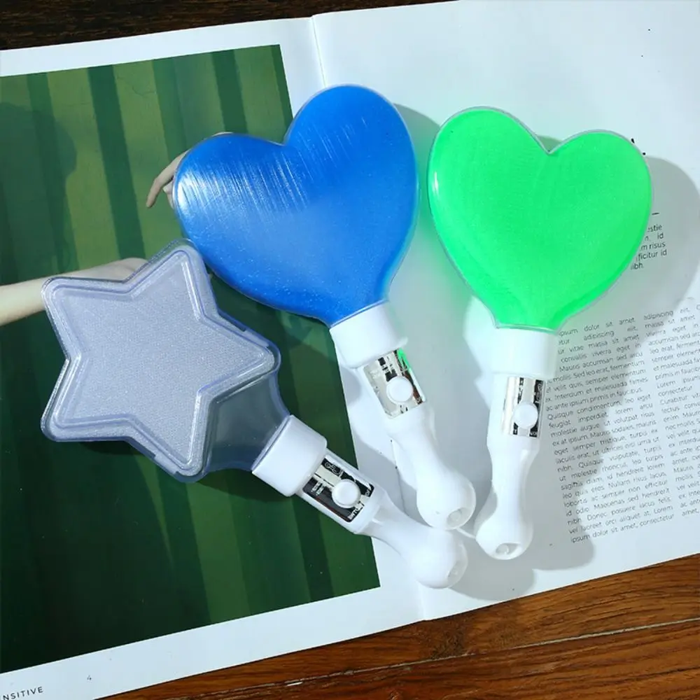 LED Glow Star Heart LED Glow Stick Reusable Mini Concert Light Stick Luminous Bar Finger Lightstick Glow Stick Concerts