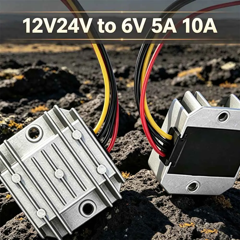 DC/DC 12V/24V Step Down to 6V  5A 10A Waterproof Power Converter Buck Regulator Power Module 5A 10A for Automotive Golf Car Boat