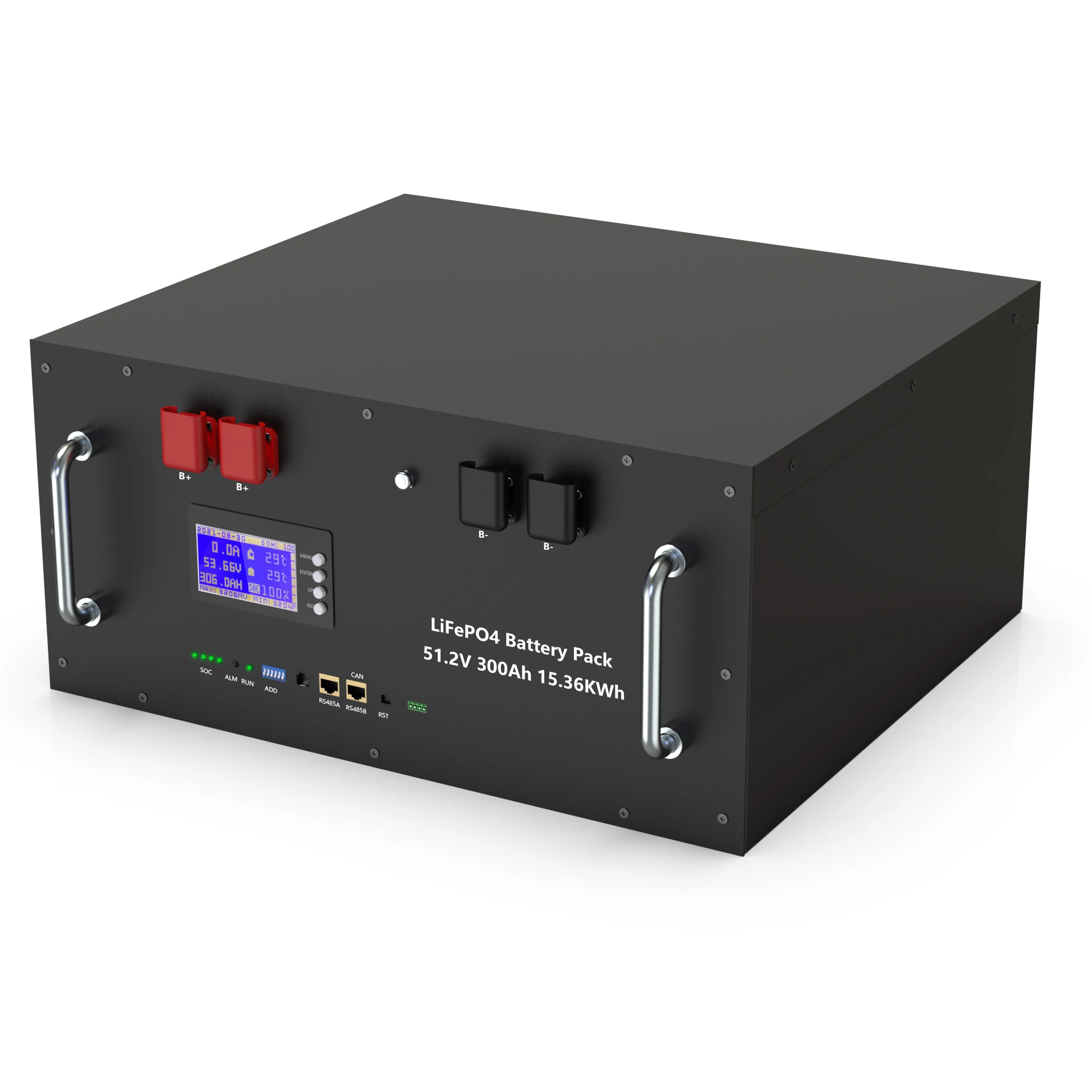 LiFePO4 48V 300AH 15KWH Batterij 51.2V 100AH 200AH Lithium Solar Batterij 6000+ Cycli Met 16S 200A BMS Voor Omvormer EU Voorraad - afbeelding 2