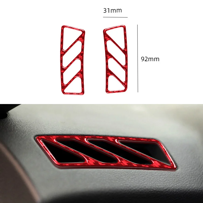 

Carbon Fiber Car Defogger Air Vent Sticker Decal Interior Trim Cover for Chevrolet Camaro 2010-2015 Accessories