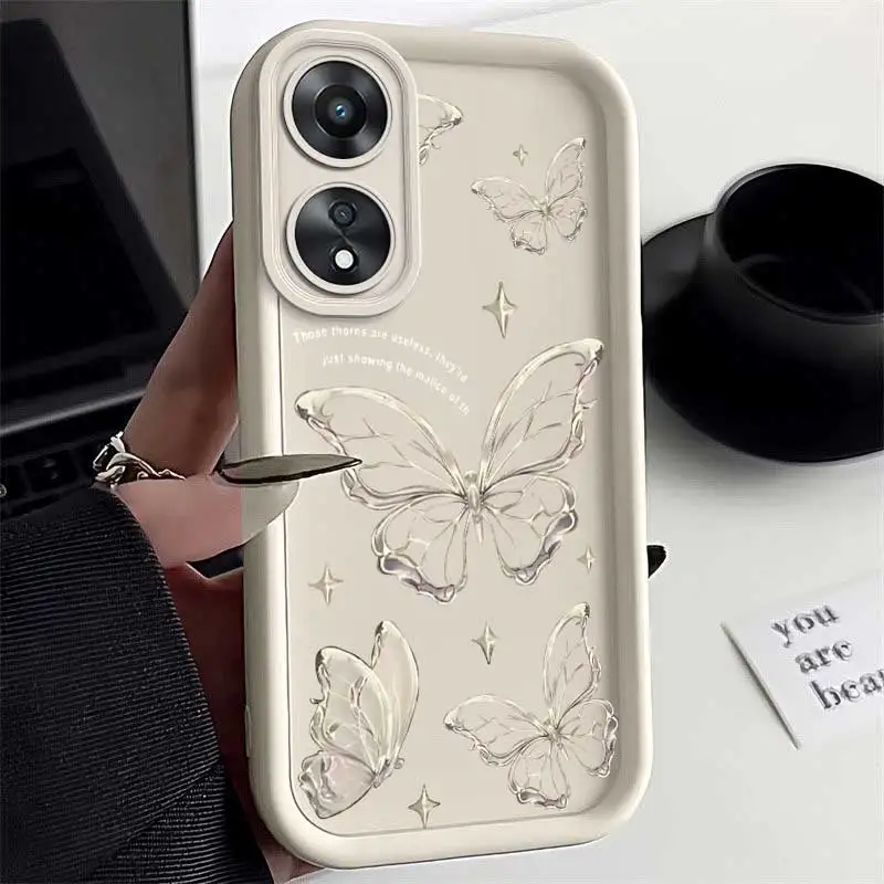 A78 Love Butterfly Sky Eye Ladder Phone Case For OPPO A98 A96 A95 A94 A93 A92 A91 A83 A79 A77 A76 A74 A73 A72 A58 A57 A55