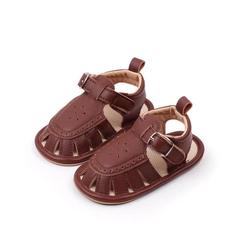 Sandalias huecas antideslizantes para bebé, niño y niña, zapatos de fondo suave, novedad de verano, 2024