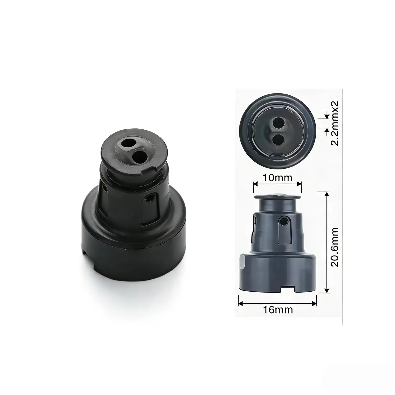 20Pieces Fuel Injector Repair Kits Pintle Cap Plastic Parts for 23250 50030 for Lexus (J-P3053)F