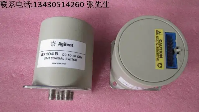 

87104B Agilent 20 ГГц SP4T 24 в SMA однополюсный четырехъядерный RF микроволновый коаксиальный переключатель