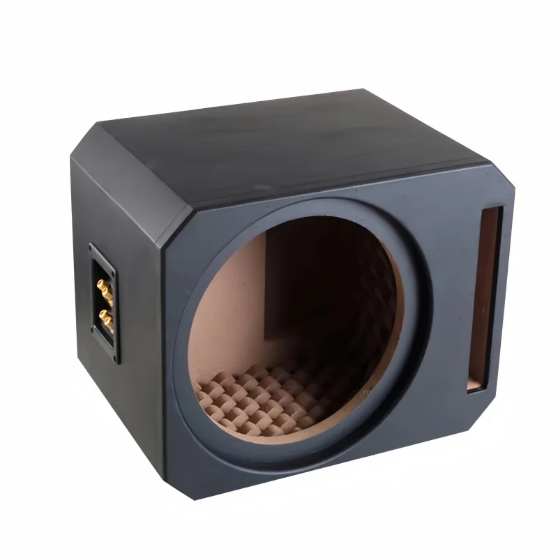 10 inch Subwoofer Empty Box Maze Style Front Vent Box DIY Car/Home Subwoofer Wooden Housing Density Board Drawer 23.4/27.8mm