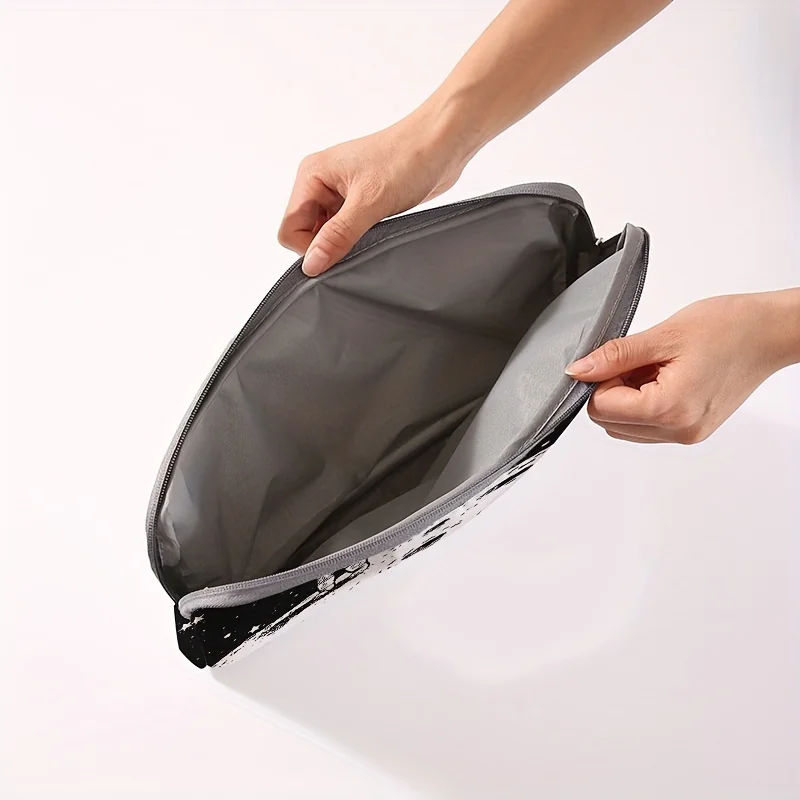 Einteiliges Set, zwei Stile, Laptoptasche und Aktentasche mit Astronautenmuster, geeignet für 14-Zoll-Laptops – Detail 5