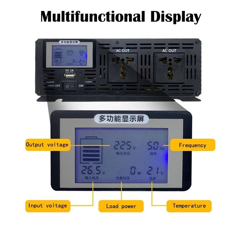 純粋な正弦波ソーラーインバーター,電力変換器,10000w,8000w,5000w,110 w,12v,24v,48v,60v,72v〜ac v,220v