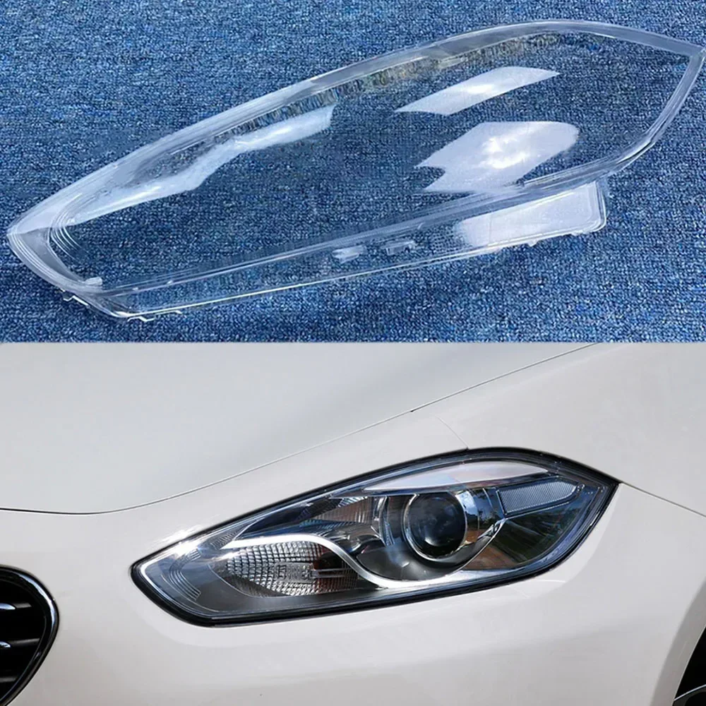 For Fiat Viaggio 2012~2017 Lamp Shade Headlamp Shell Transparent Lampshade Headlight Cover Lens Plexiglass