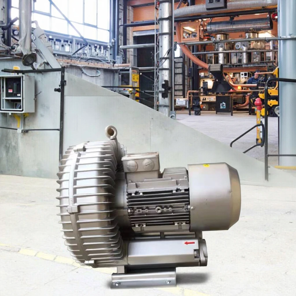 Ready To Ship High Pressure Ring Air Pump Regenerative Blower Fast Heat Dissipation For Foods Drying