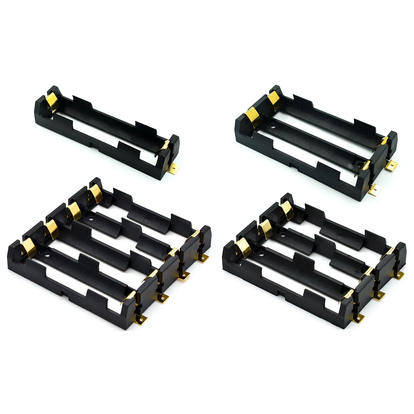 

1x2x3x4x18650 SMT держатель аккумулятора 18650 SMD, контейнер для аккумулятора, внешний аккумулятор с фонариком, перезаряжаемый SMT