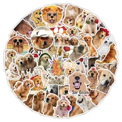 10/30/50PCS Cartoon Cute Animal Golden Retriever Dog Personality Graffiti Creative Sticker LaptopCar WaterproofSticker Wholesale