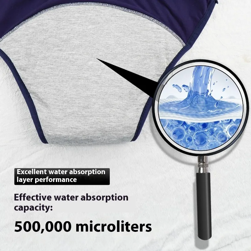 ‌Graphene Anti Leak Reusable Washable Incontinence Underwear Pant Adult Elderly Waterproof Comfortable Diaper Liners Bedwetting