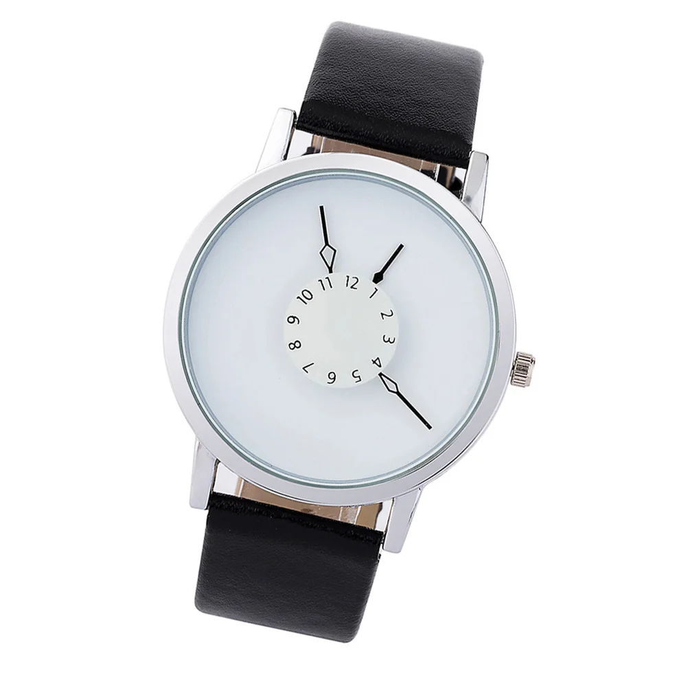 

Quartz Student Wrist Watch Waterproof PU Strap Casual Simple Comfortable Digital Scale Suitable for Students