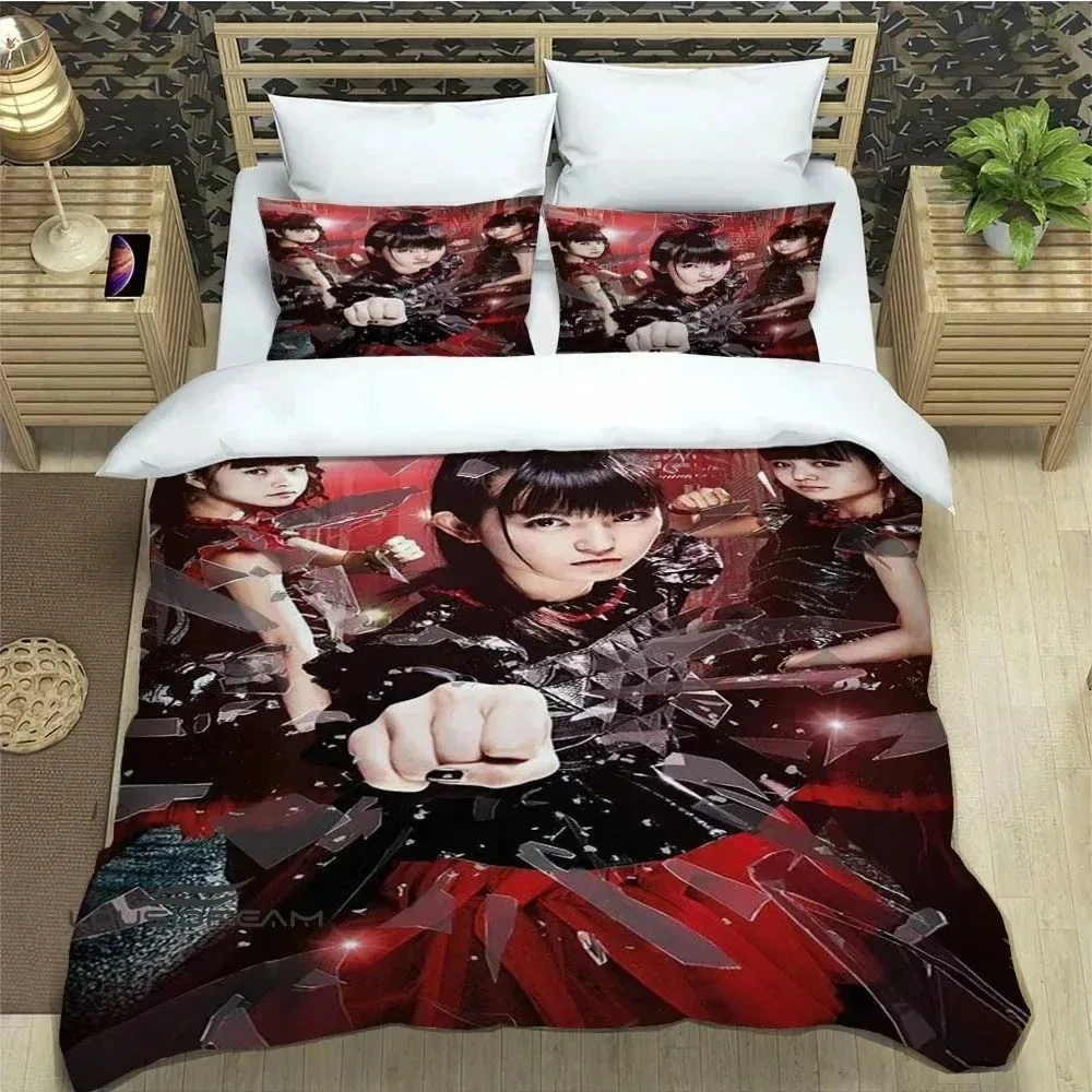 

3D Print Rock Music Babymetal Bedding Set Bedroom Soft Modern Bedspreads Comefortable Duvet Cover Quilt Cover And Pillowcase