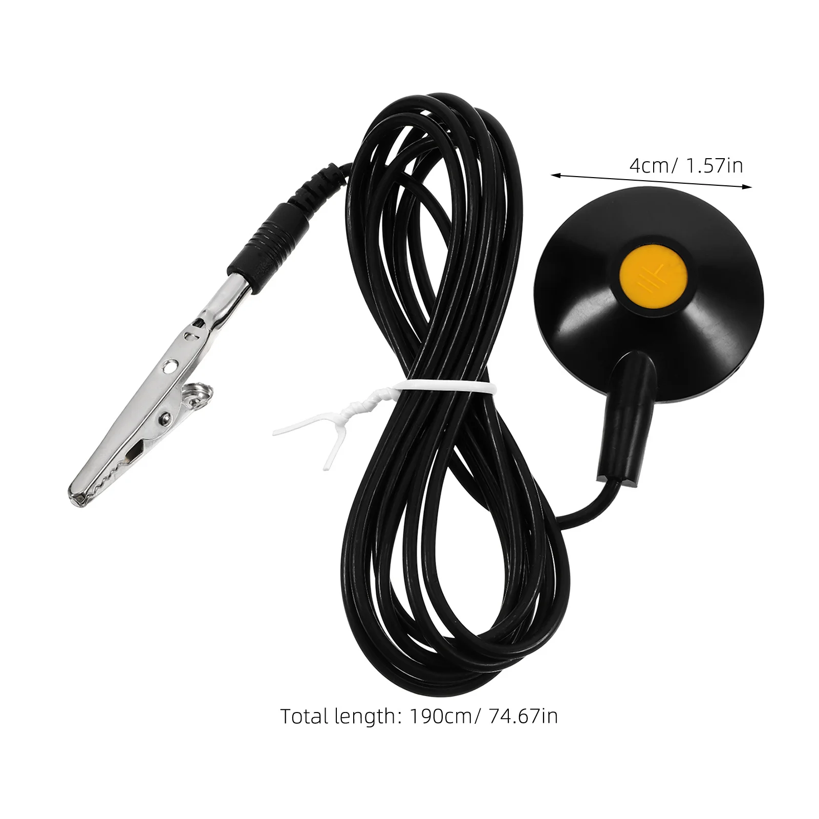 مكافحة ساكنة مصاصة Esd كابل أرضي Pu بولي كلوريد الفينيل الأسود ستار مخلب التمساح كليب للإصلاح الإلكتروني حماية السلامة العمل