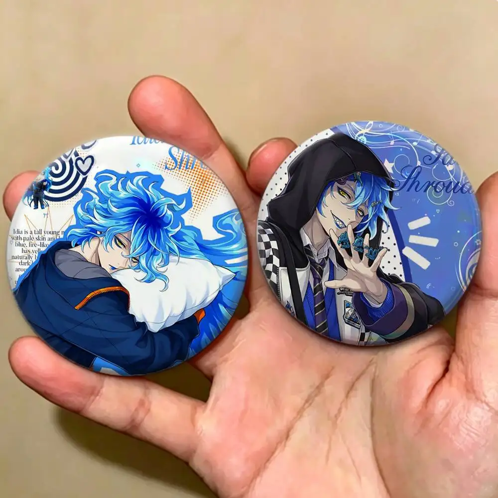 Fantasy Academy Idia S-Shroud  Badges Creative Tinplate Button PinsBrooch Badge Clothes Backpack