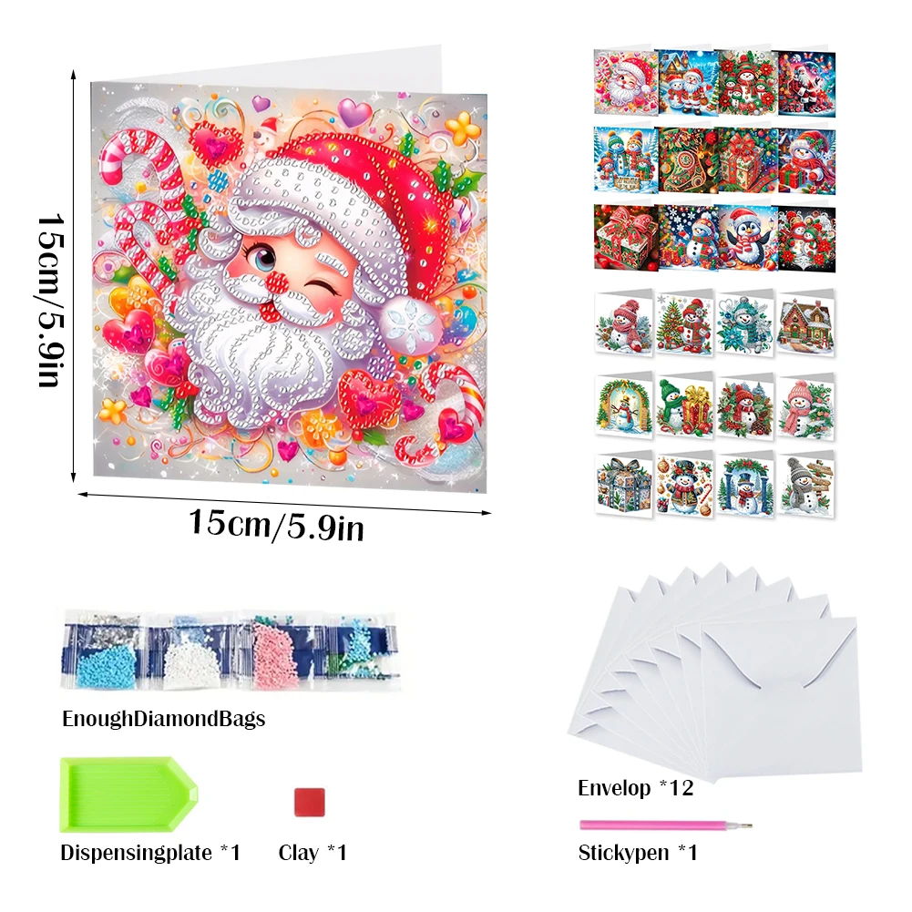 12 Stück DIY Strass-Diamantkun – Xmas Resin Art Bewertung und Preis