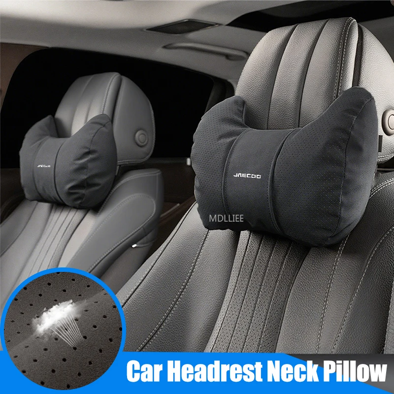 For Chery Jaecoo J7 7 8Pro 2023 2024 Phev 2025 Suede Leather Car Neck Pillows Breathable Headrest Car Seat Neck Protector Pillow view 4