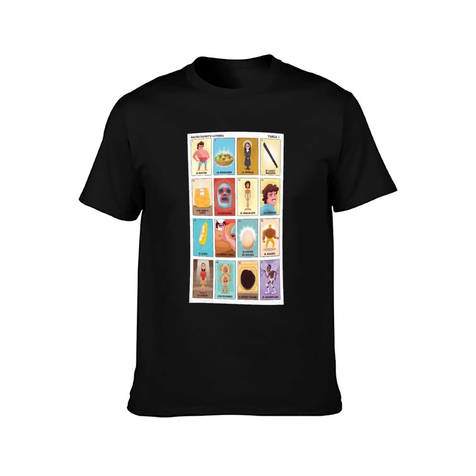 Nacho Daddy's Lotería T-Shirt Dry Fit Athletic Short Sleeve Shirt T-Shirt