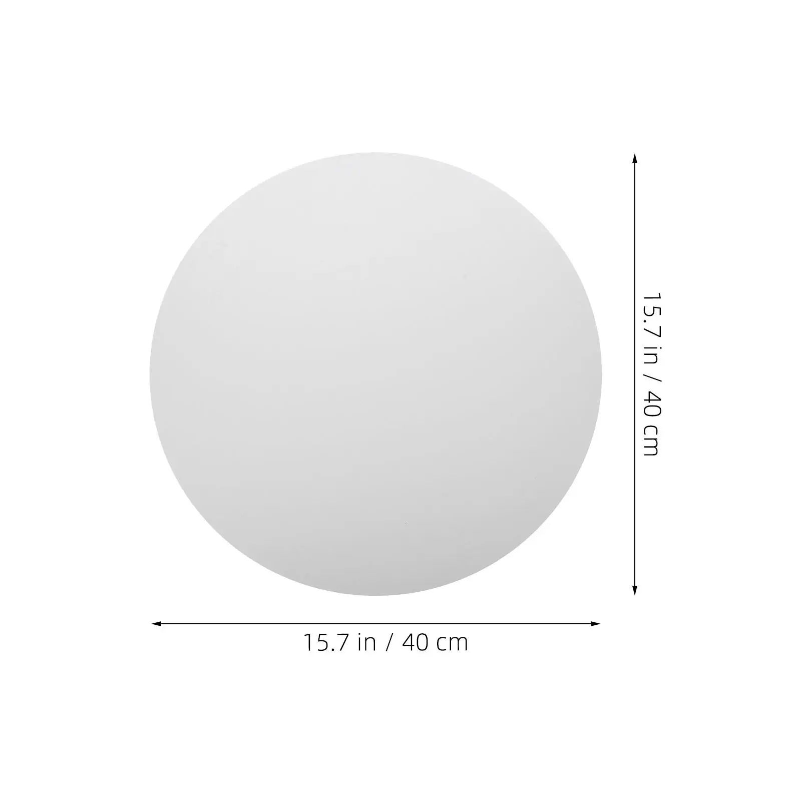 4Pcs Oil Painting Practice Canvas Round Painting Board 40Cm Pure White Circular Stretched Canvases Beginner Art Mini Panel Home