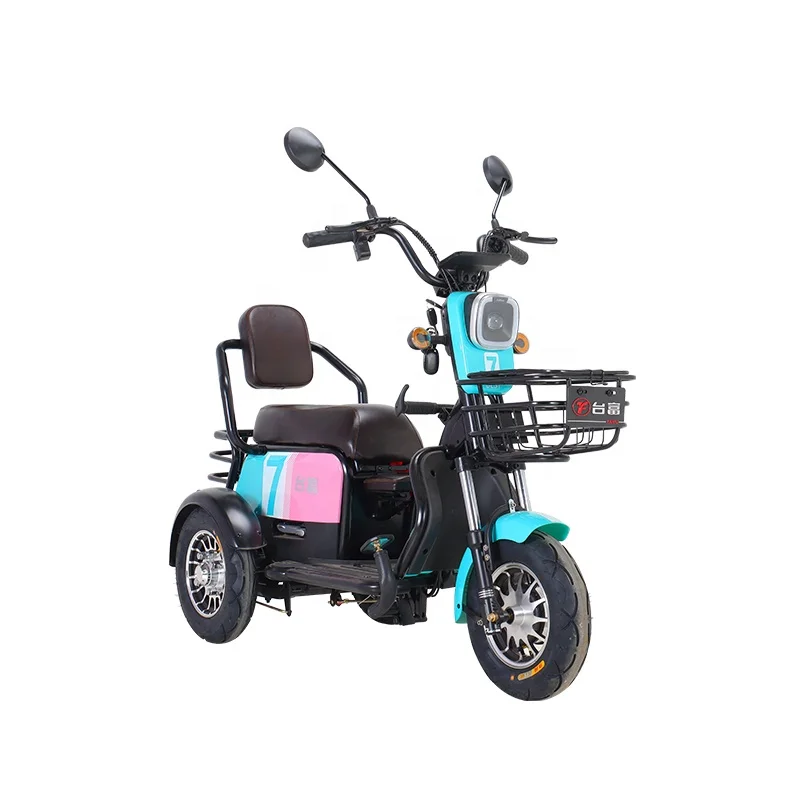 

500-800w customizable carbon steel three wheellong battery life adult electric tricycle car