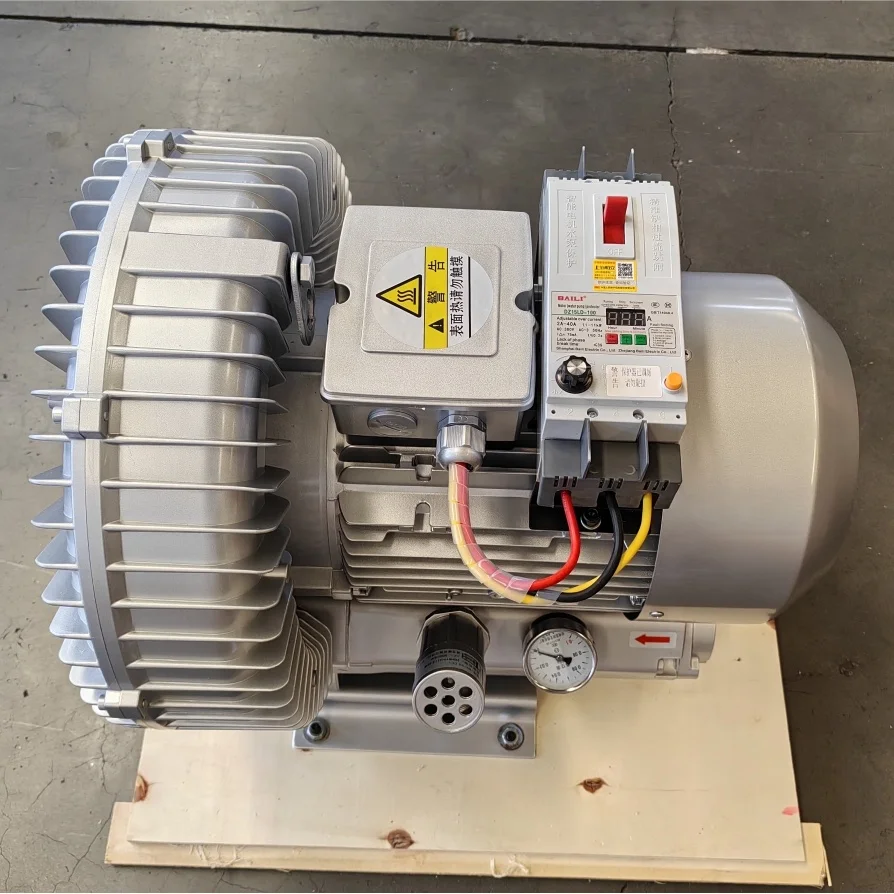 3-Phase 10 7.5Kw Regenerative Ring Blower Turbo Vortex Air Blowers Aeration Side Channel Blower With Motor Motor Protector