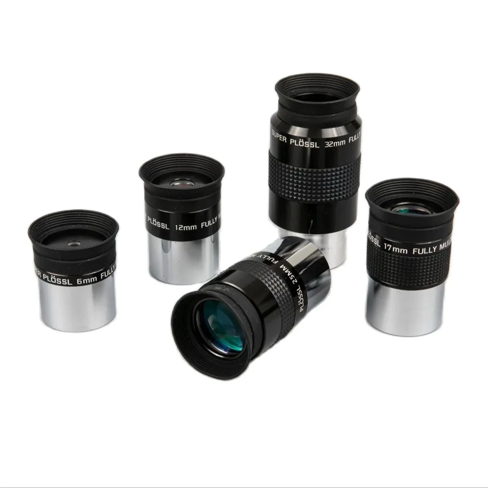 1.25'' Super Plossl Eyepiece SPL Fully Multi-coated HD Green Film for Astronomical Telescopes 6/12/17/25/32/40mm