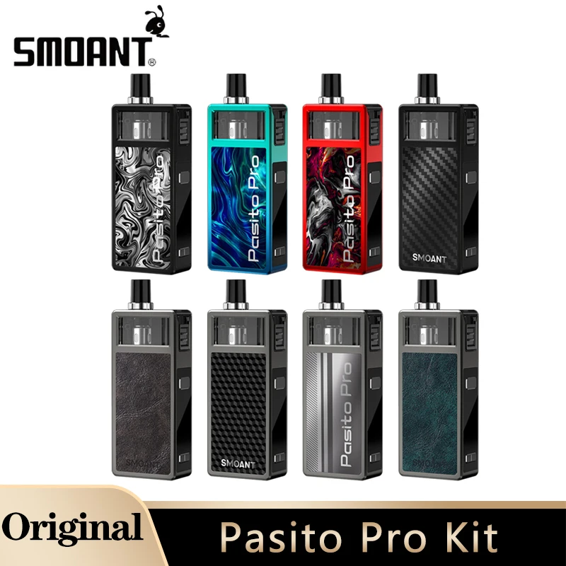 Smoant pasito Pro Kit บุหรี่ไฟฟ้า, แบตเตอรี่50W 1500mAh 4ml vw/ vdw โหมด S ขดลวดบุหรี่ไฟฟ้า
