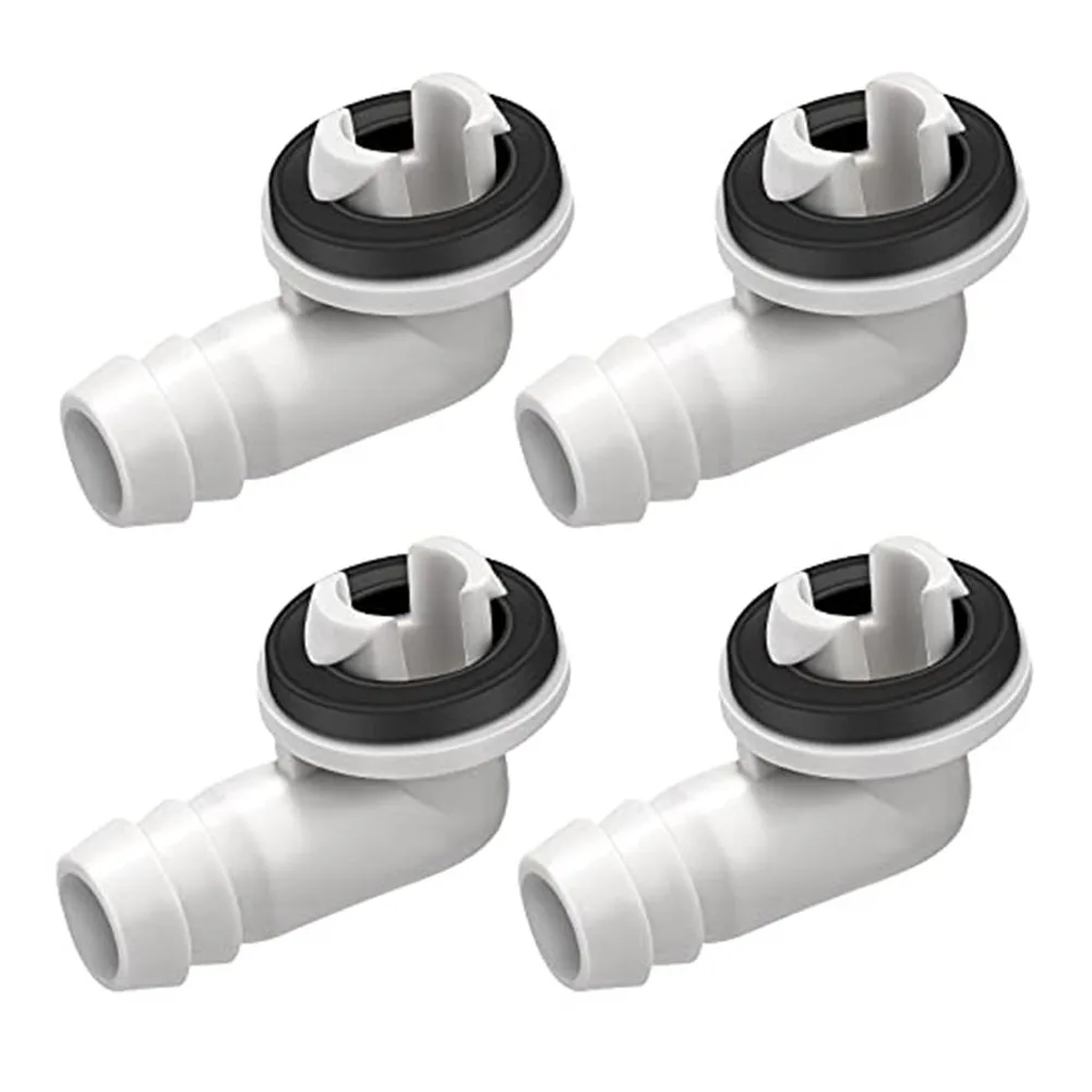 Air Conditioner Drain Connector 4pcs 3/5 Inch Air Conditioner Drain Hose Fitting 15mm Air Conditioner External Unit Drain Nozzle