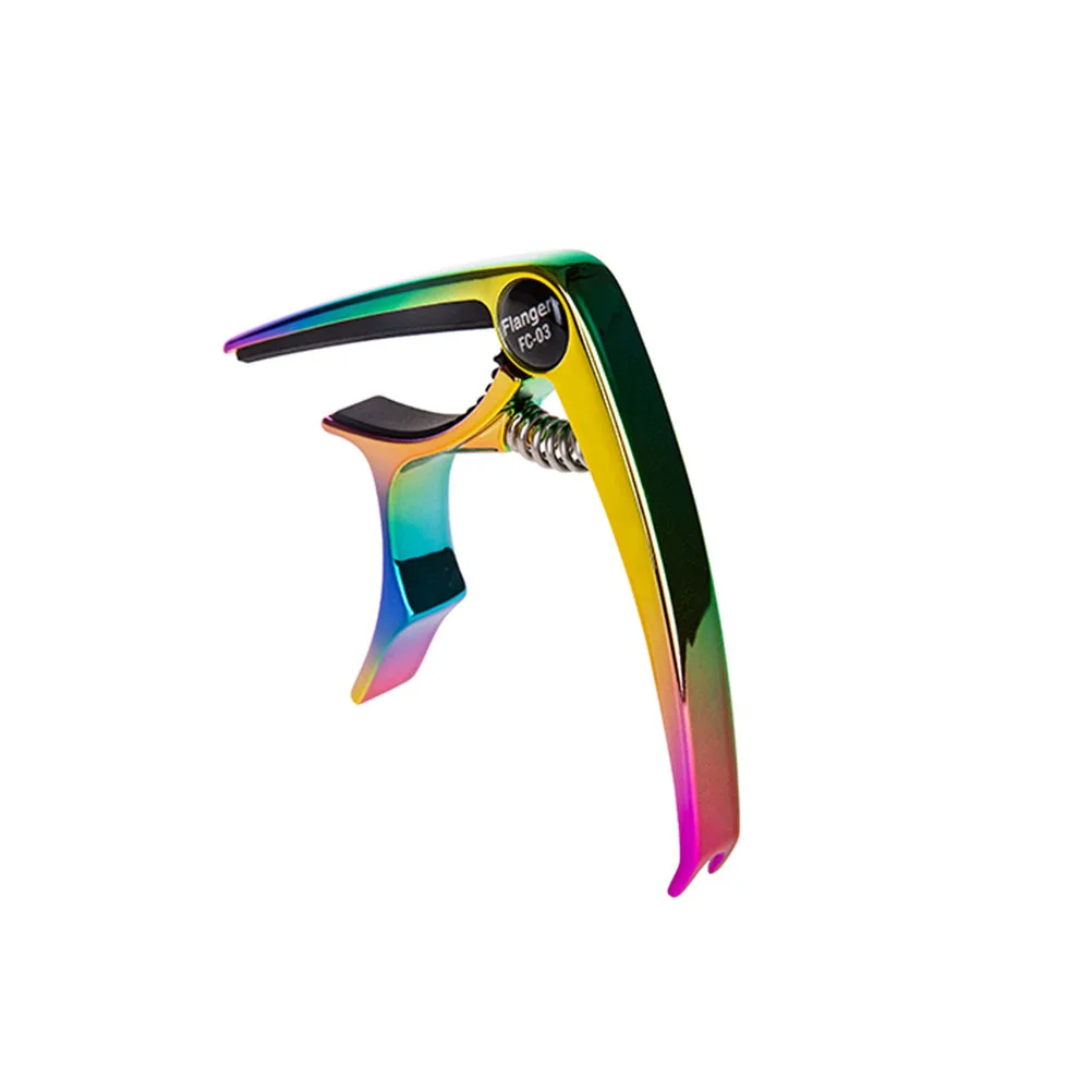 

1Pcs Rainbow Color Metal Guitar Capo Smooth Arc Design Sandhi Clip for Ukulele Acoustic Electric Guitar Tune Changing Accessory