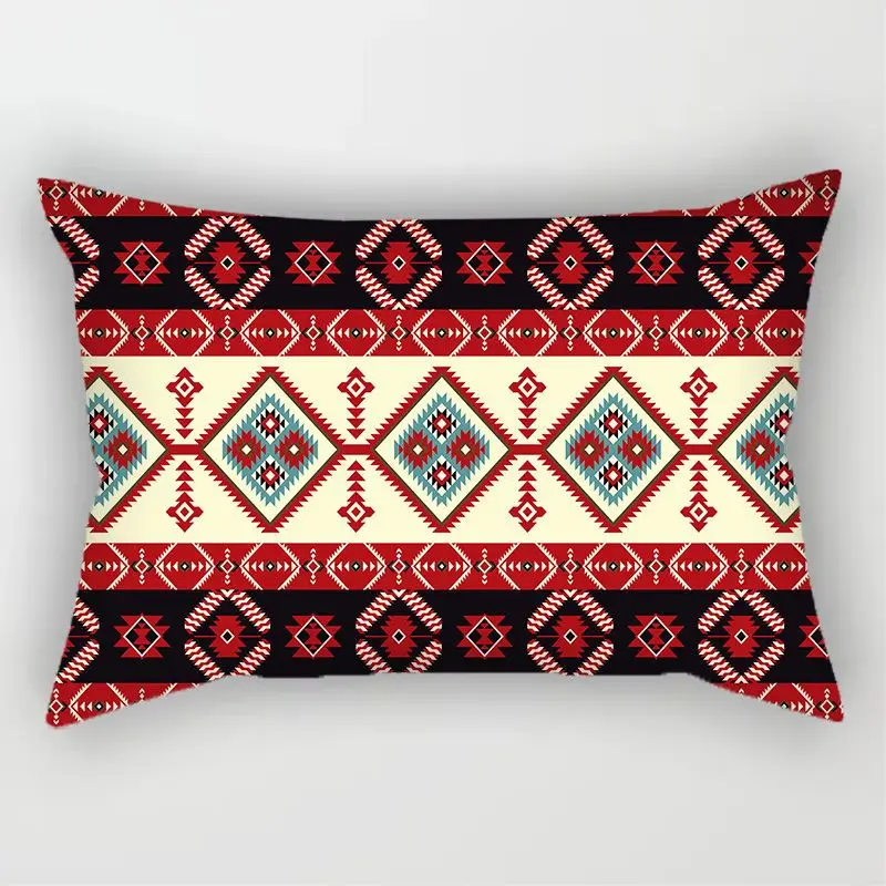 Bohemian Boho Throw Pillow Case Ethnic Indian Pillowcase 40x40 Cm Sofa Bed Garden Chair Pillow Cover Room Aesthetics Home Decor