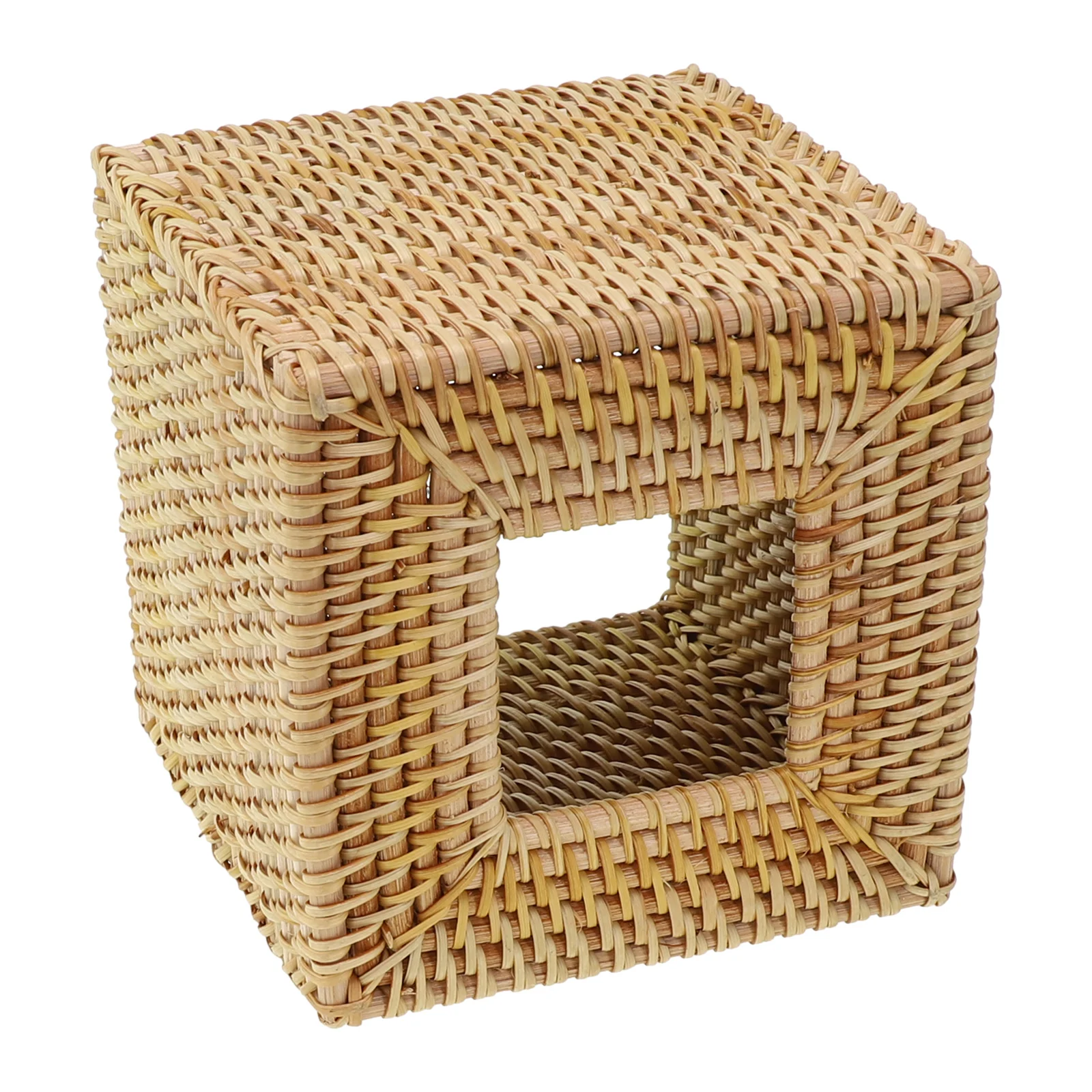 Colour Upgrades Hand Woven Wicker Tissue Holder Handmade Office Open Bottomed Holder Package Contents Part Name