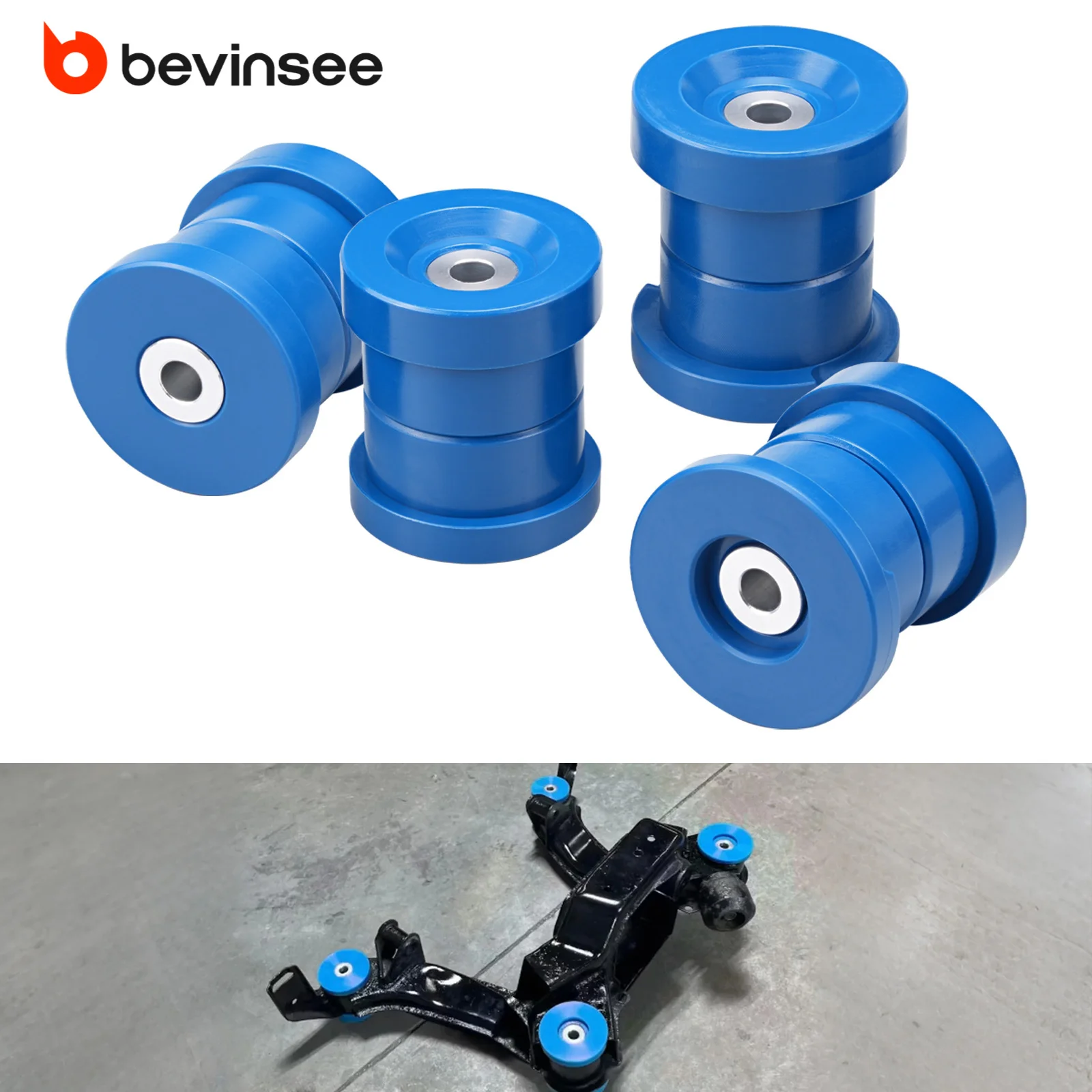 

BEVINSEE 95A Polyurethane Rear Subframe Bushing Kit for BMW E36 3 Series 1992-1999 Non-TI, Replace 33319059300,33319059301
