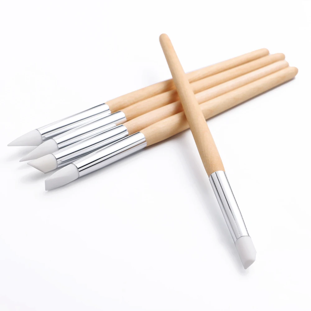 Uhrenzifferblatt-Reinigungsset 5-teilig Schmutzentferner Reparaturwerkzeug Gummispitzen für Uhrenzeiger Uhrwerk-Reinigungsstift Holzstab Zubehör – Detail 5
