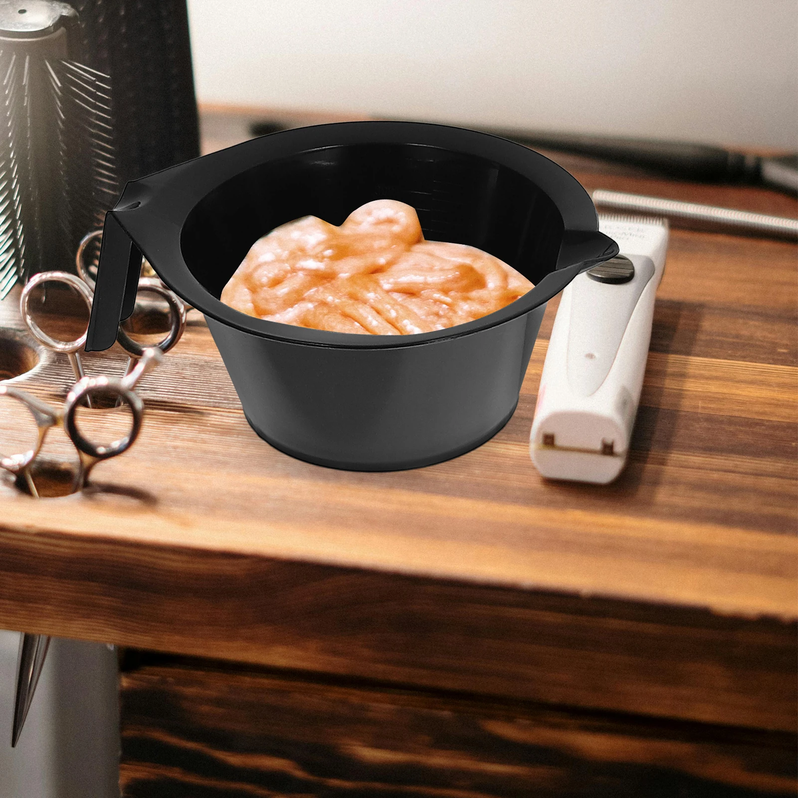 

6Pcs Hair Dye Bowls ABS Durable Stable Triangular Bottom for Salon Hair Coloring Kits Highlights Supplies Scales for Easy