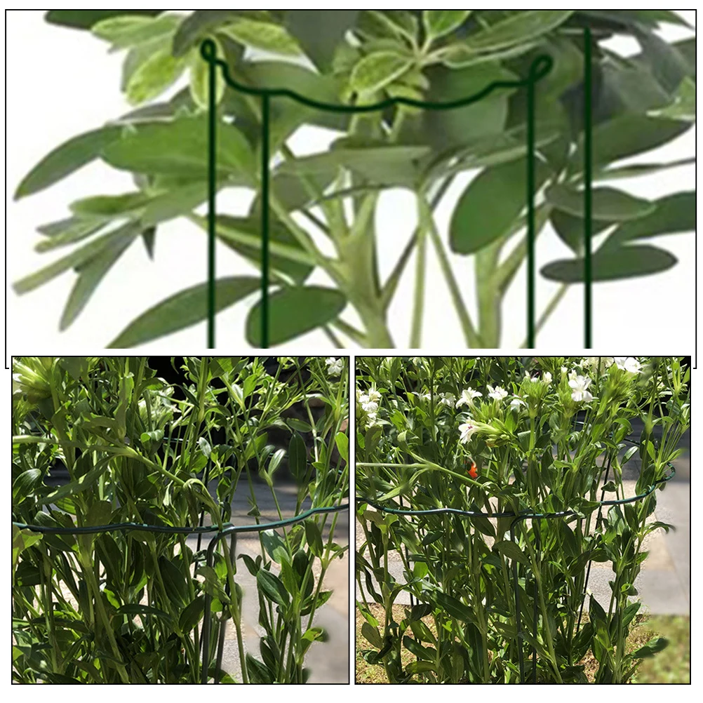 

4pcs Plant Support Stakes Garden Windproof Upright Stem Support Pole Potted Plant Rods Garden Accessories Climbing Scaffold