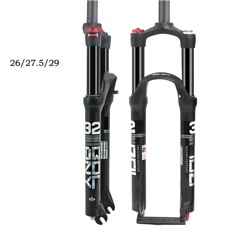 Mountain Bike Suspension Bicycle Front Fork Double Air Chamber Shock Absorber Front Fork