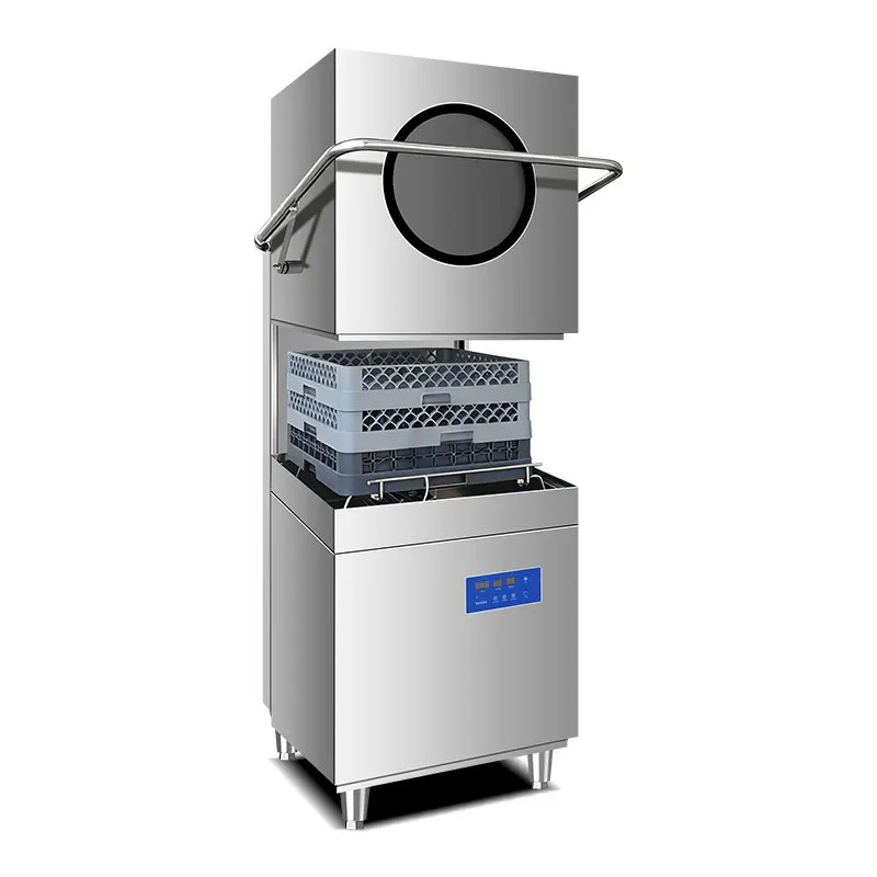 Custom Fast Cycle Commercial Hood Dishwasher, Industrial Automatic Dishwashing Machine for Restaurant Kitchen view 3