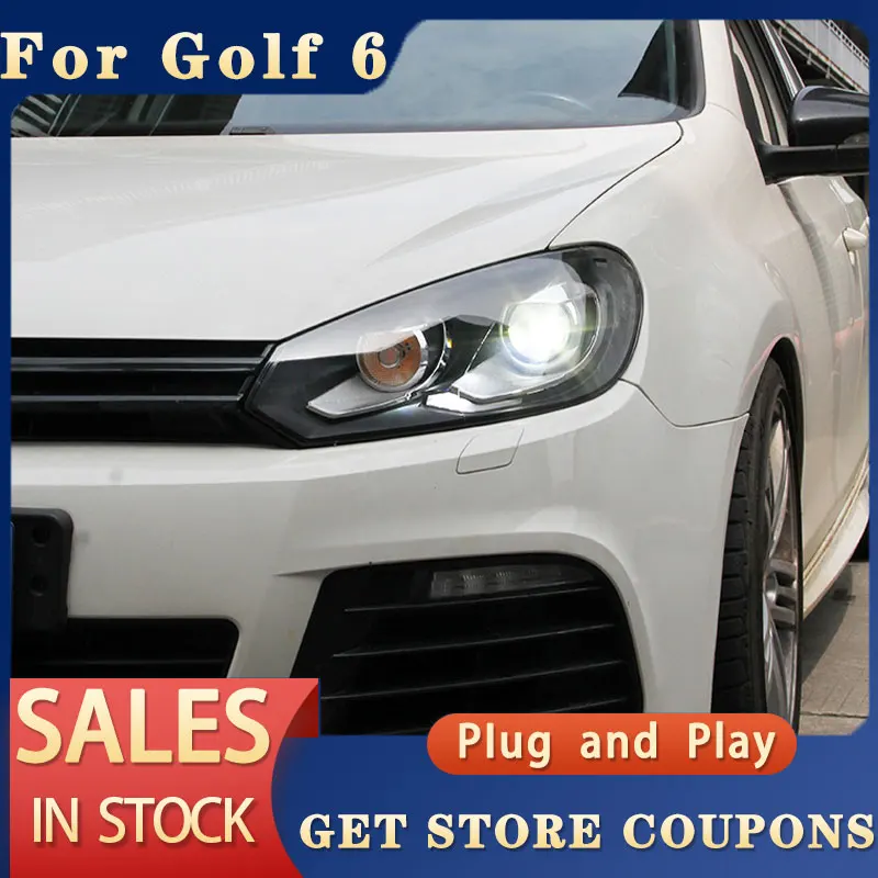 

Car Styling for VW Golf MK6 Headlamp 2009-2013 Golf 6 Headlight LED DRL Turn Signal High Beam Volkswagen Golf 6 Headlamps