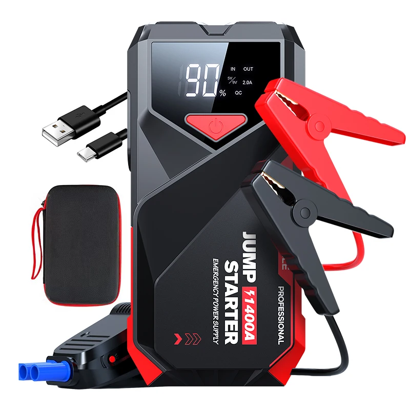 

12v 2000amp Peak Current Lithium Battery Jump Starter Auto Emergency Booster Power Pack Portable Car Jump Box